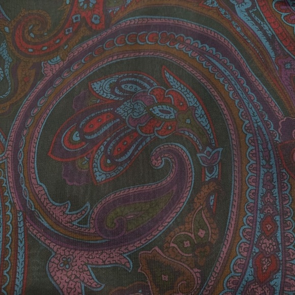Lauren Ralph Lauren multicolor paisley blouse Sz S - Picture 8 of 9
